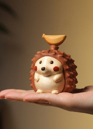 Magnetische Igel-Figur aus Ebenholz | Kreativer Duftholz-Diffusor | Gopure Studio Gopure Studio