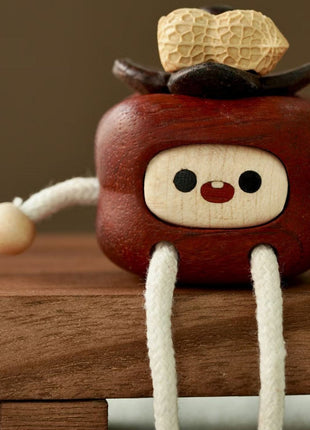 "Glückliche Persimone" Holz-Dekofigur | Handgefertigt | Gopure Studio Gopure Studio