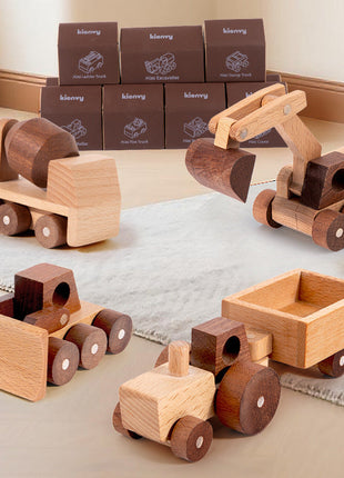 Mini-Aktion: Retro-Holzfahrzeuge | Handgefertigtes Holzspielzeug | Gopure Studio Gopure Studio