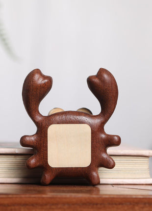 Kreativer Krabbe Kühlschrankmagnet aus Edelholz | Süße Holz-Krabbe Magnethalter | Gopure Studio Gopure Studio