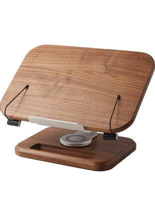 Ergonomischer Premium-Buchständer aus Massivholz | 360° Drehbarer Laptop- & iPad-Halter für den Schreibtisch | Gopure Studio Gopure Studio