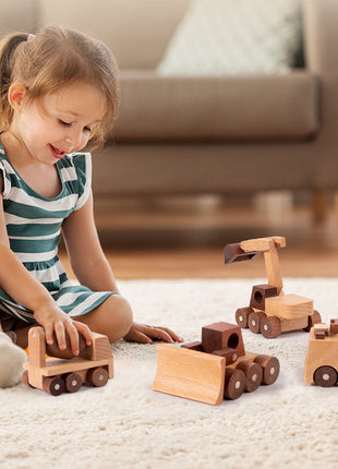 Mini-Aktion: Retro-Holzfahrzeuge | Handgefertigtes Holzspielzeug | Gopure Studio Gopure Studio