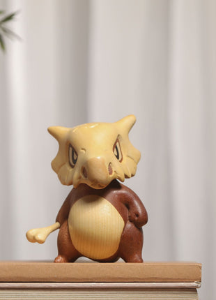 Handgefertigte Cubone Holzfigur aus Premium-Massivholz | Kreative Anime Kunstfigur | Gopure Studio Gopure Studio
